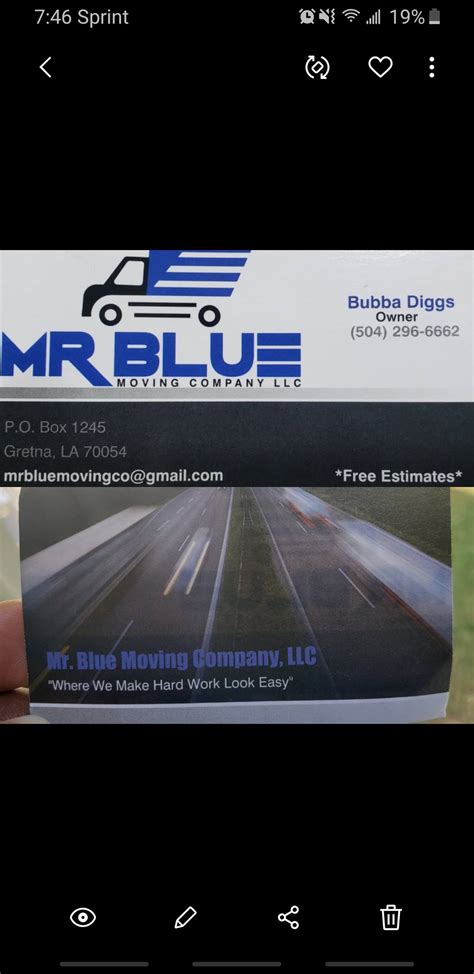 mr blue moving company